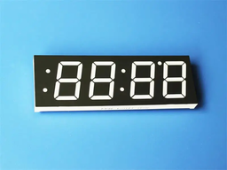 Indoor scroll clock panel  truck mobile 0.28 4 digits segment LED display 