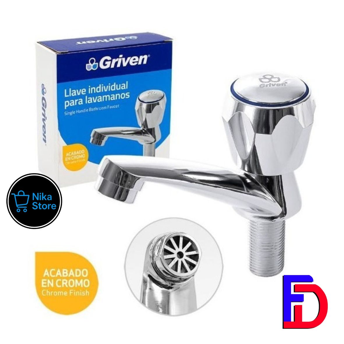Llave Individual para Lavamanos Marca: Griven_0