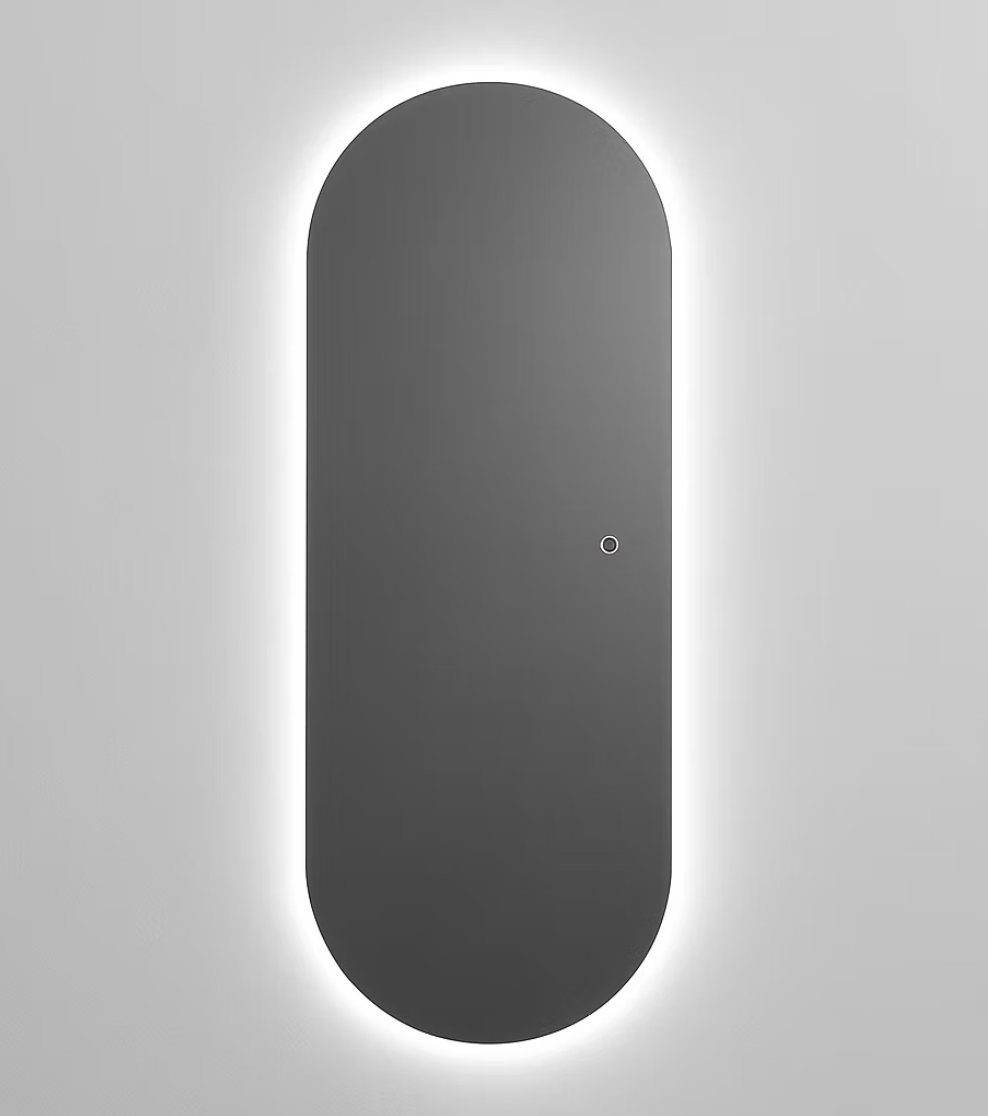 Espejo cápsula 180×60 cm luz led touch