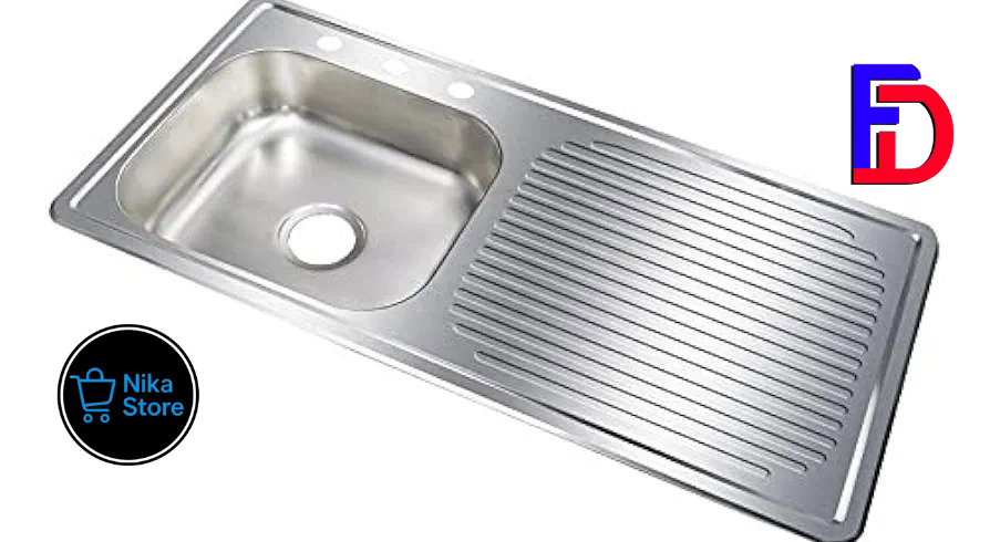 Tarja de Acero Inoxidable para Cocina Fregadero Empotrar_0
