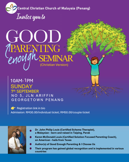 GOOD enough PARENTING Seminar (Couple Ticket)