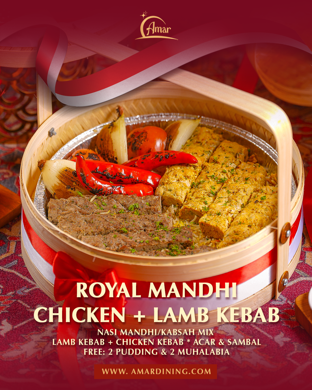 Royal Mandhi Chiken + Lamb Kebab 