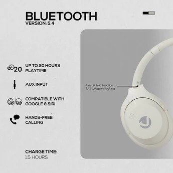 Volkano Cosmic Series 2.0 Bluetooth Headphones - Nude_1