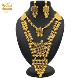 24k Gold plaited copper. Dubai  bridal set