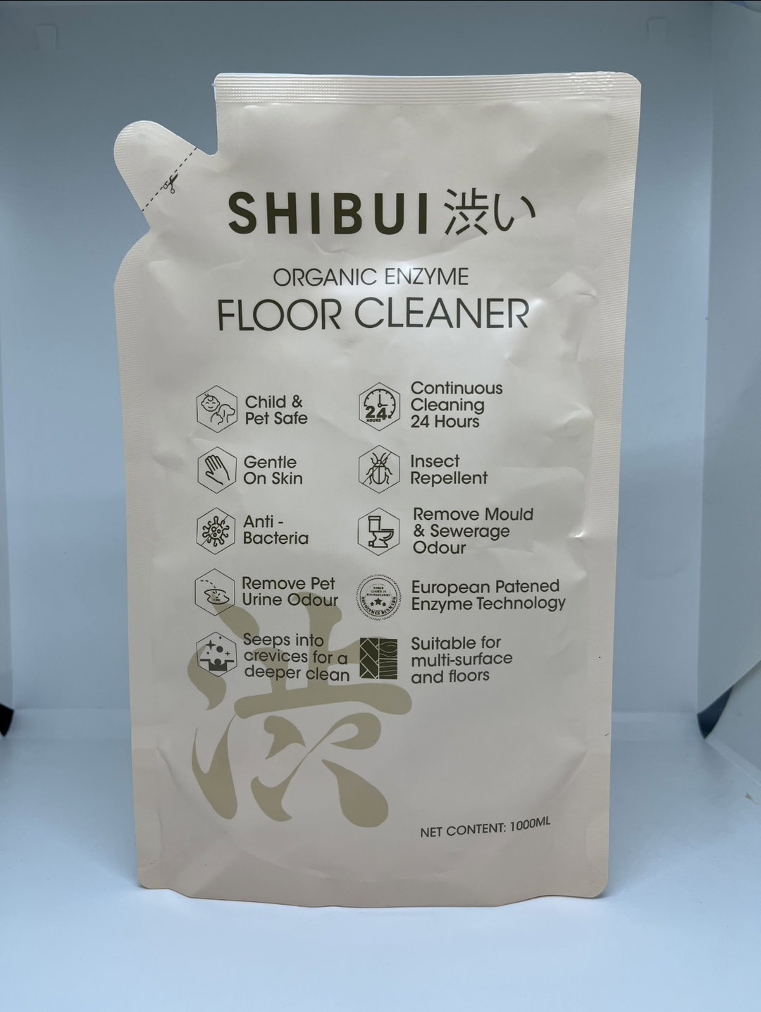 Refill pack enzyme floor cleaner 