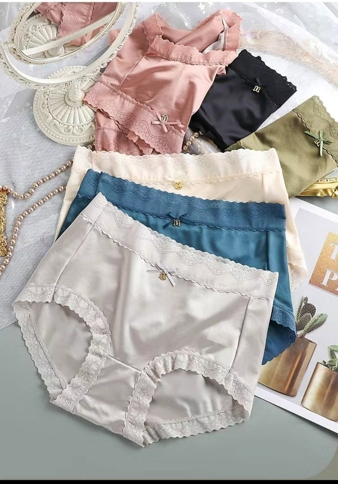 Ladies silk brief panties _4