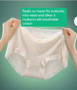 Ladies silk brief panties 