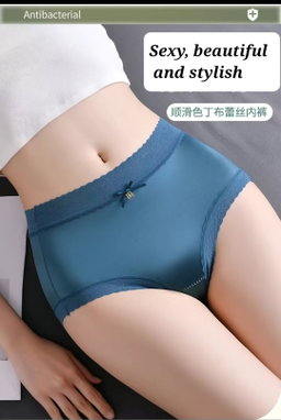 Ladies silk brief panties 