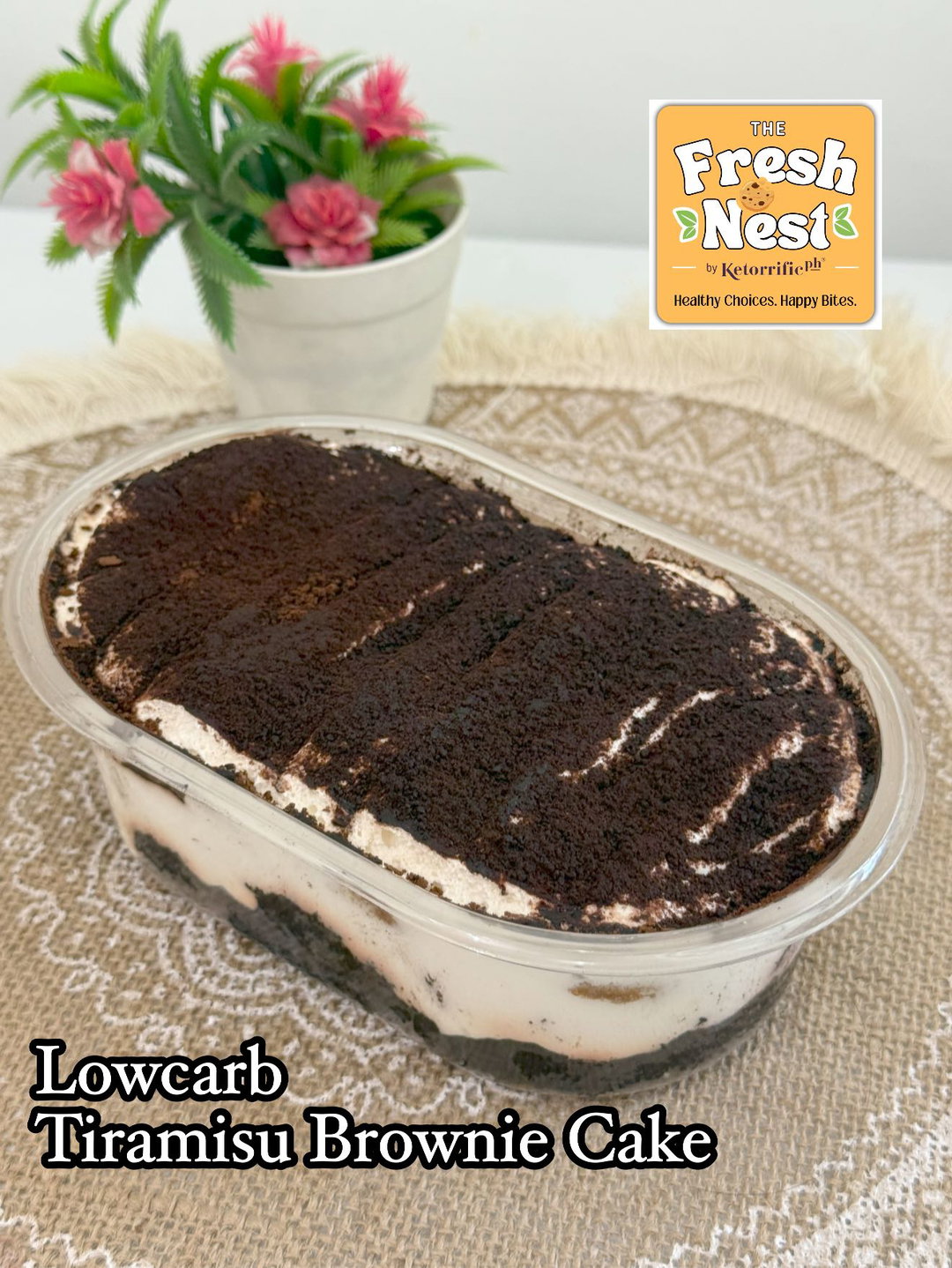 Tiramisu Brownie Cake