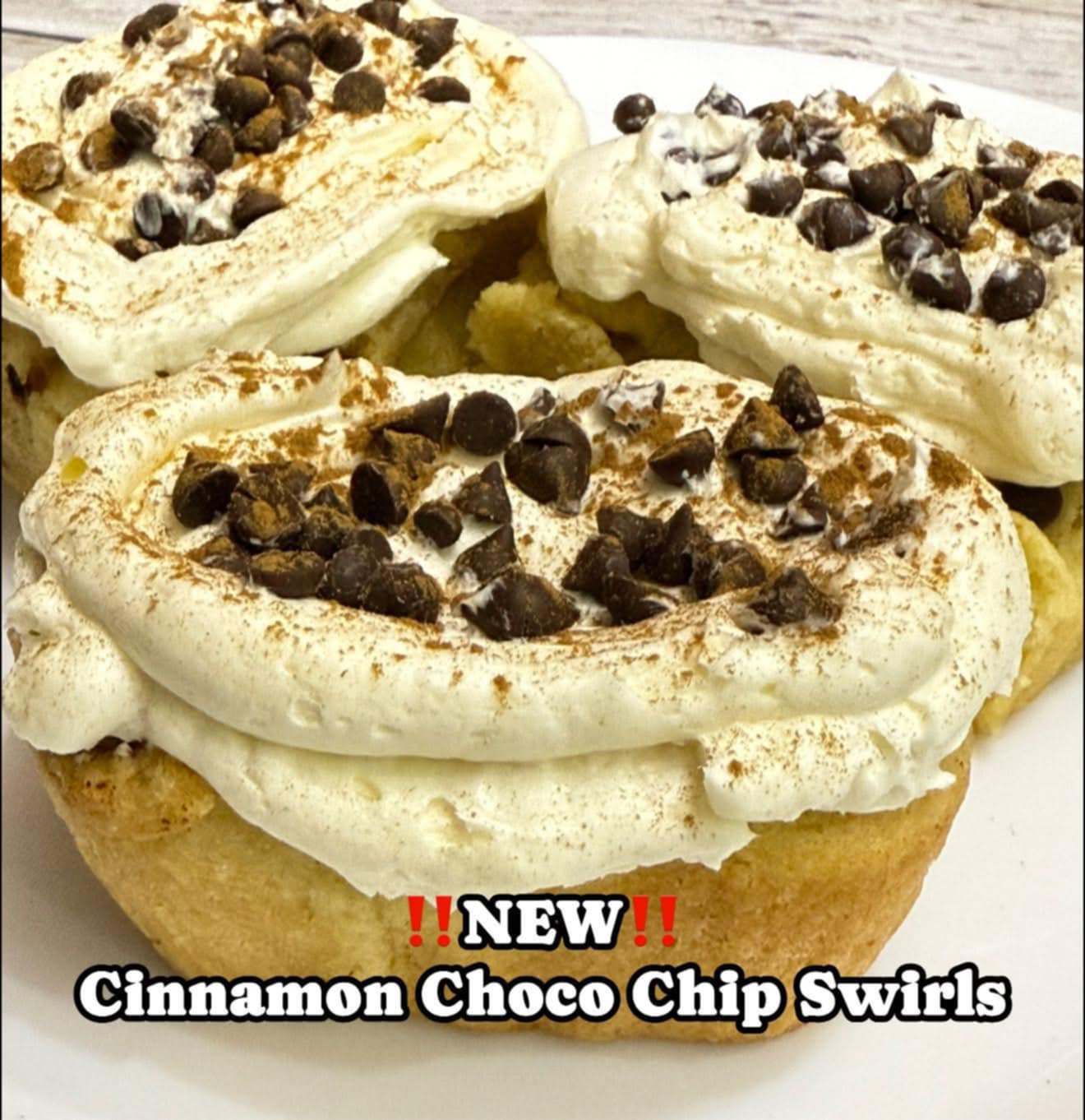 Lowcarb Cinnamon Choco Chip Swirl (Big) Buns _0