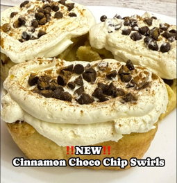 Lowcarb Cinnamon Choco Chip Swirl (Big) Buns 