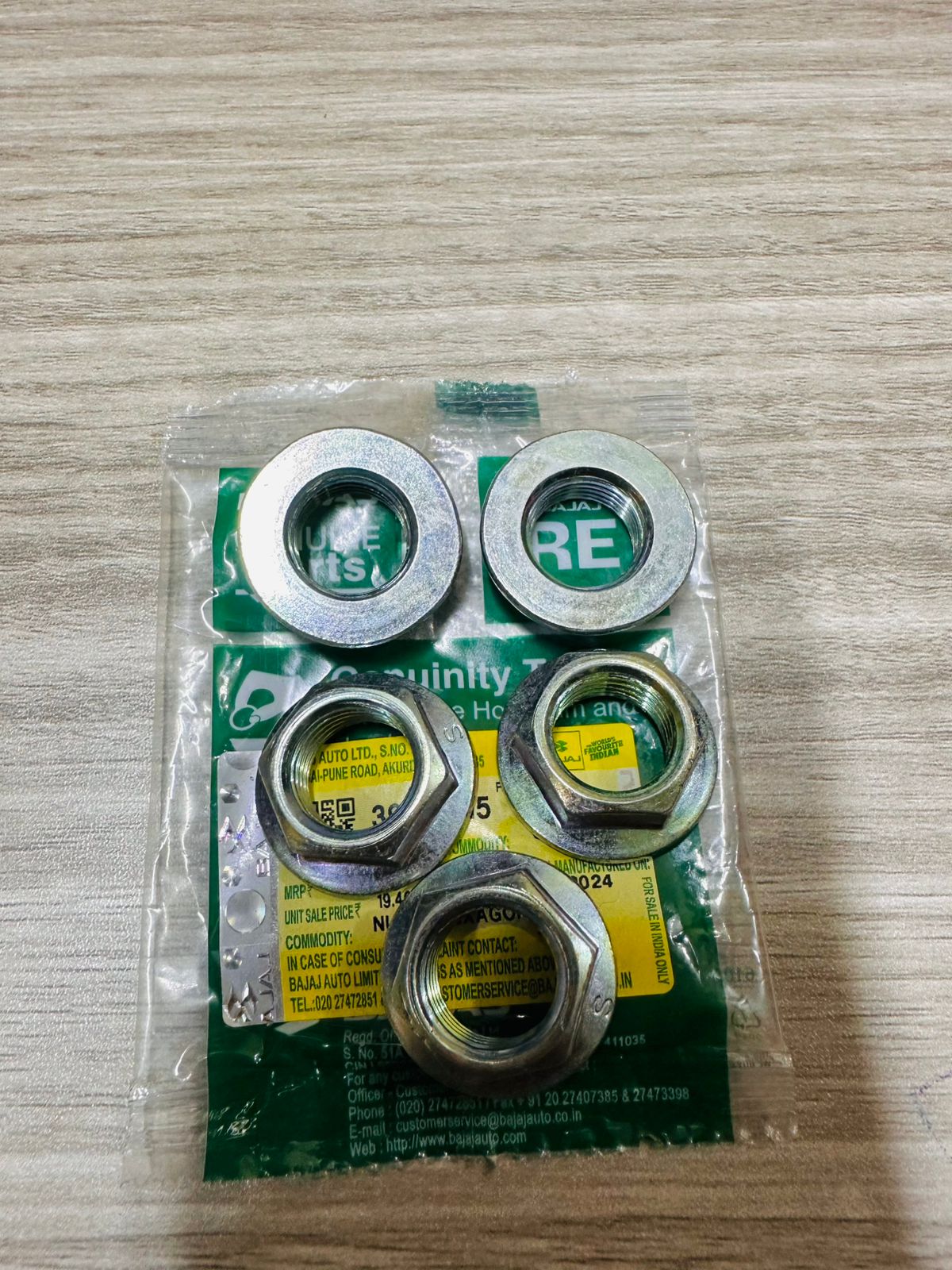 BAJAJ  NUT HEXAGON FLANGE M16 39193815_0