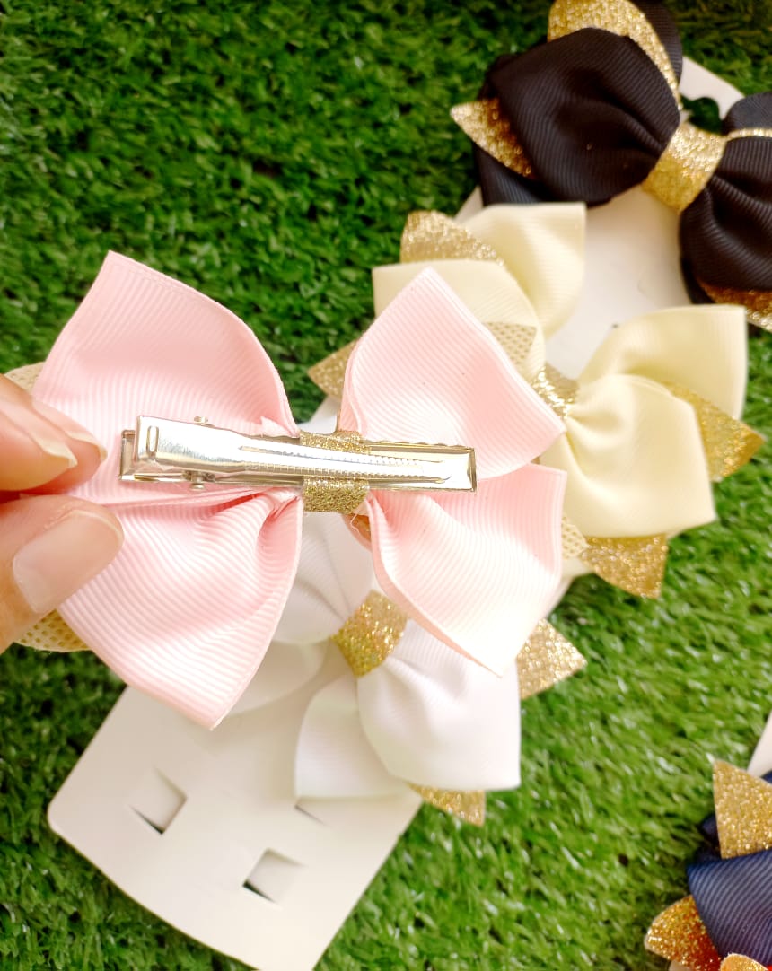 ✨ Glitter Edge Bow Clip_3