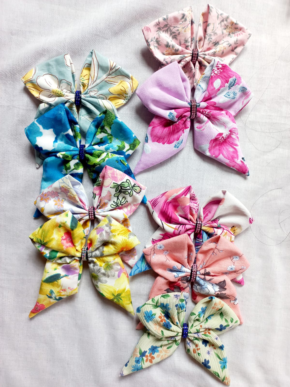 🎀 Sailor Hair Bows (Floral Cotton)_3