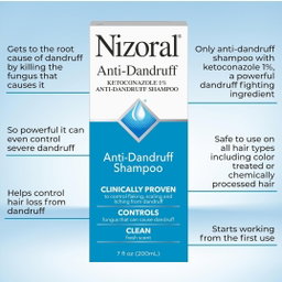 Nizoral Anti-Dandruff Shampoo with 1% Ketoconazole, Fresh Scent