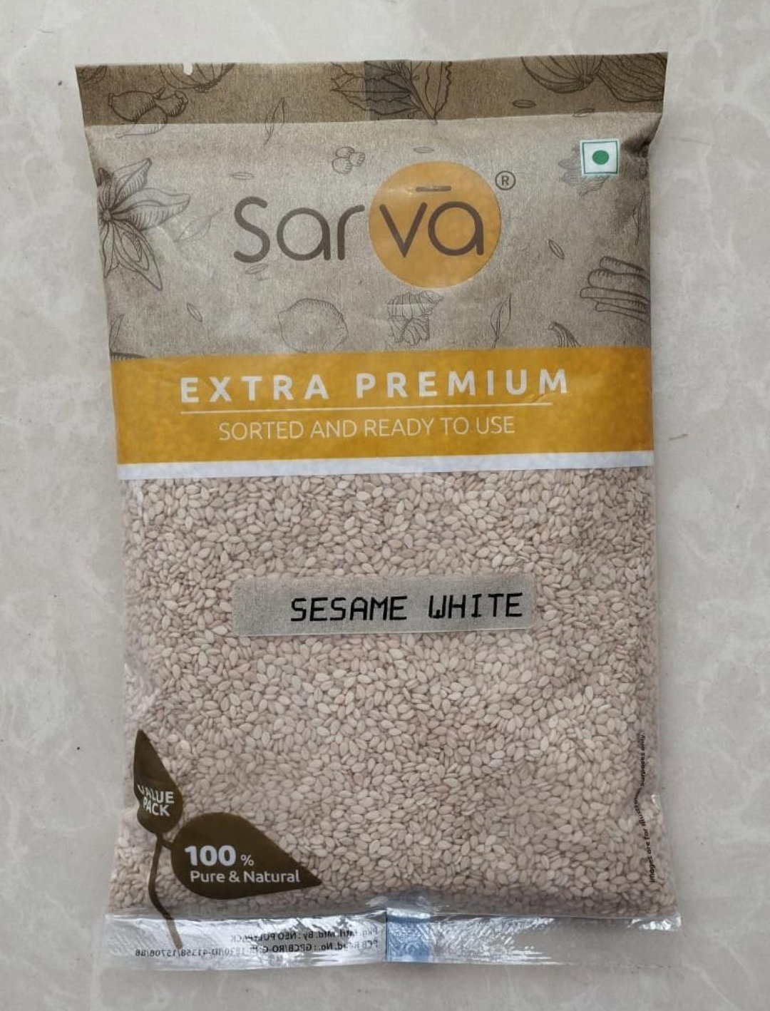 White sesame 250 g sarva