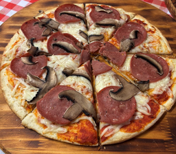 Salame y hongos