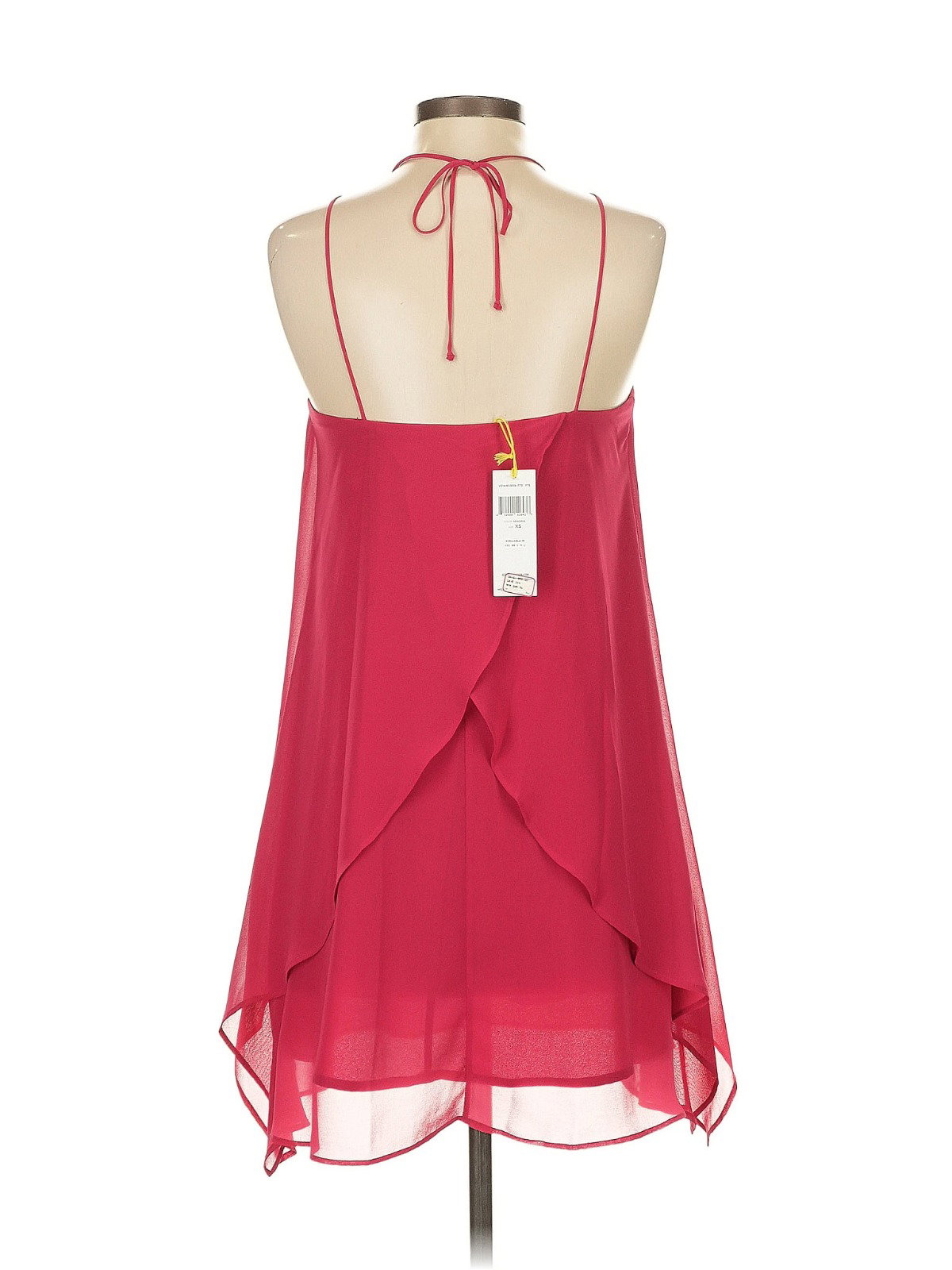 Vestido halter con caída en capas – BCBGeneration (talla XS)_1