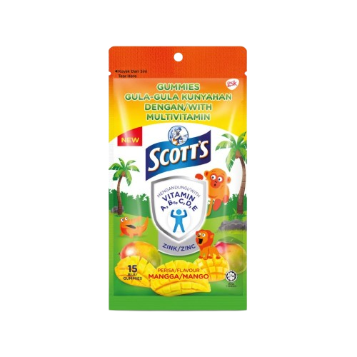 SCOTT MULTIVITAMIN GUMMIES MANGO 45G