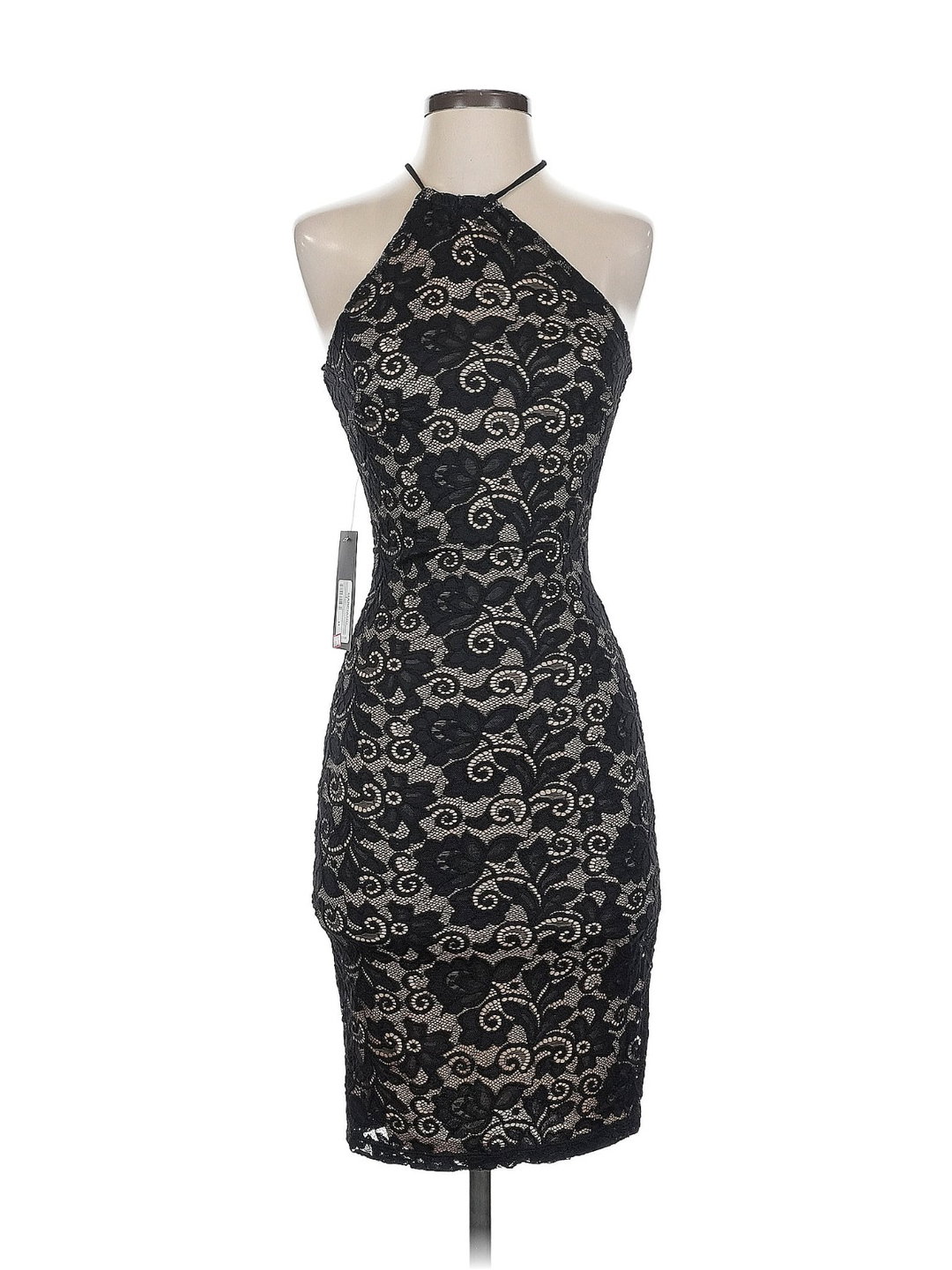 Vestido halter ajustado de encaje floral – Marciano (talla XS)