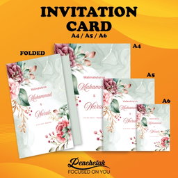 A6 Invitation card