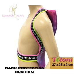 TULONI| Back Protection Cushion Tuloni mod. Wave s. 37x25x2 cm col Fuchsia x Blue