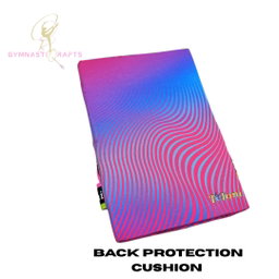 TULONI| Back Protection Cushion Tuloni mod. Wave s. 37x25x2 cm col Fuchsia x Blue