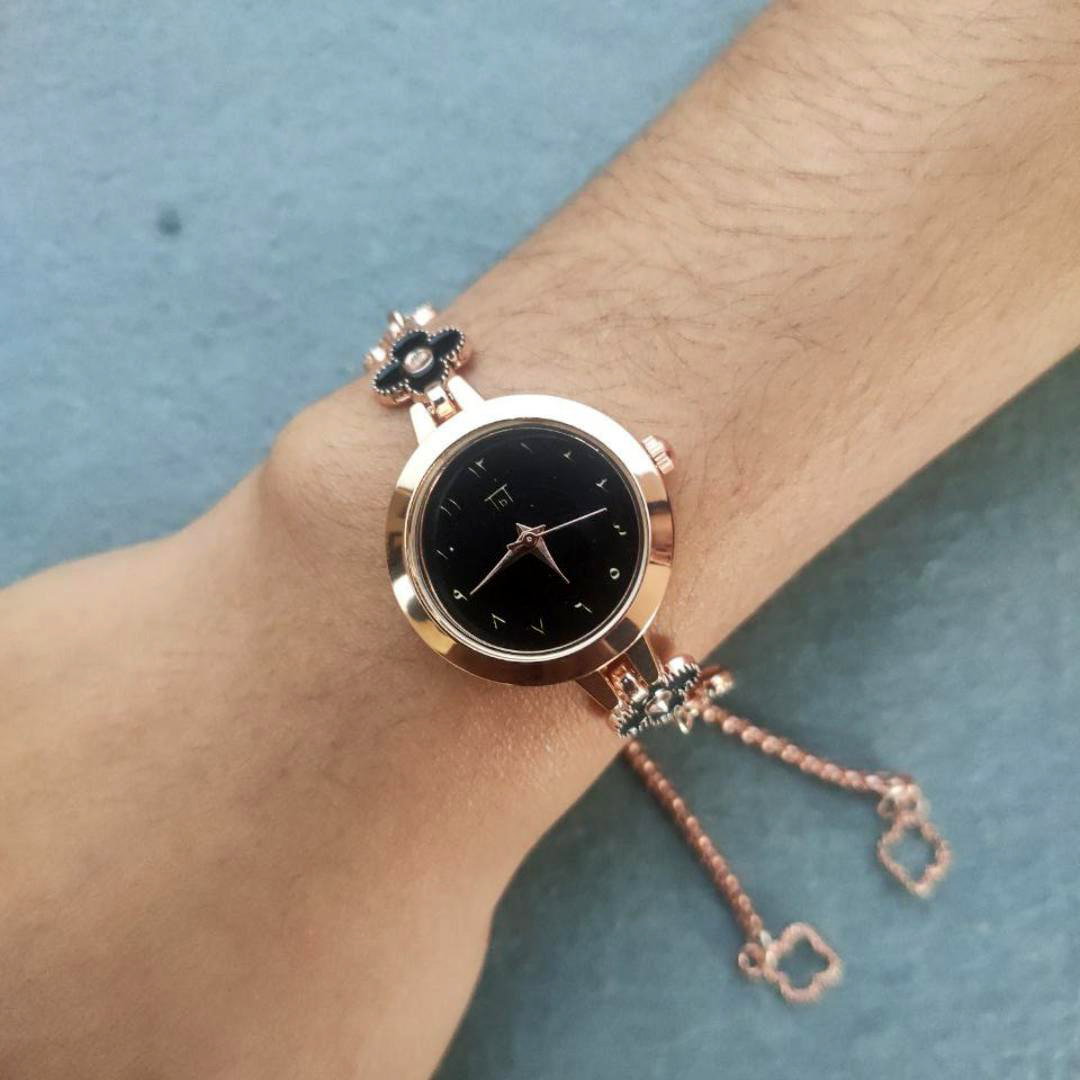 Clover RoseGold Arabic Bracelet Watch_1