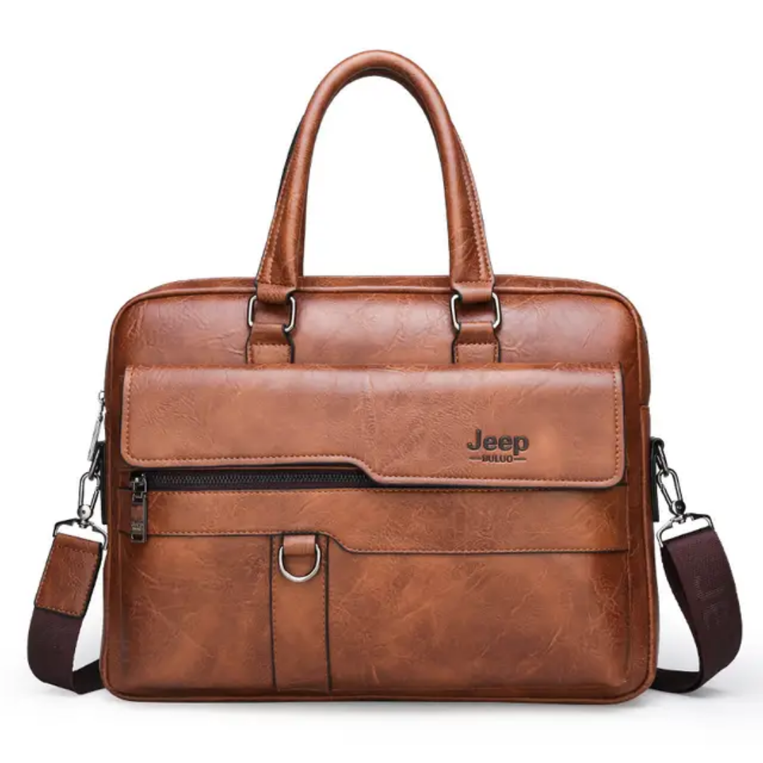 2025 men's PU leather  handbag high quality modern business shoulder bag electric fashionable_1