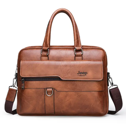 2025 men's PU leather  handbag high quality modern business shoulder bag electric fashionable