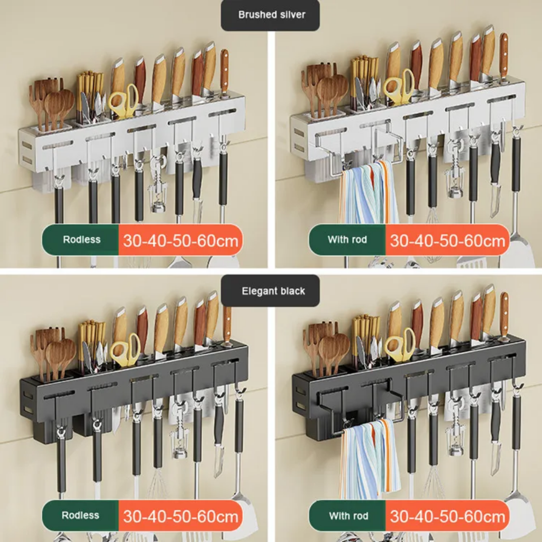 Kitchen double.layer multifunctional storage rack ABS and bamboo utensils seasoning rack pot sorting_1