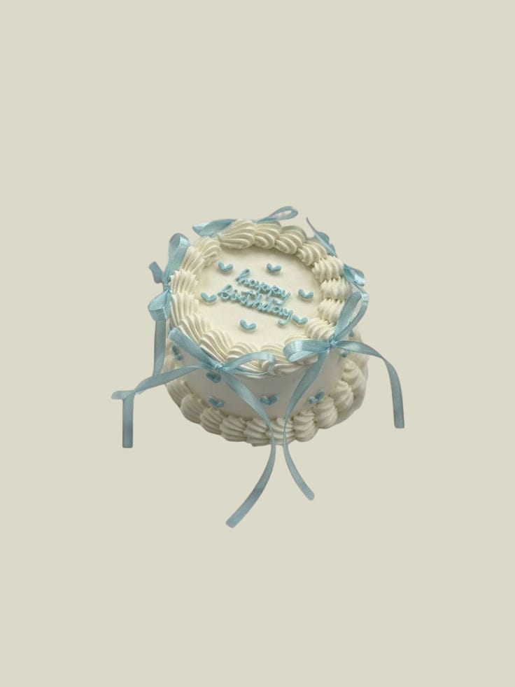Blue bento bow cake_0