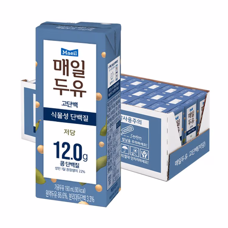  매일두유 고단백 190ml x 24pack  Maeil High-Protein Soy Milk_3