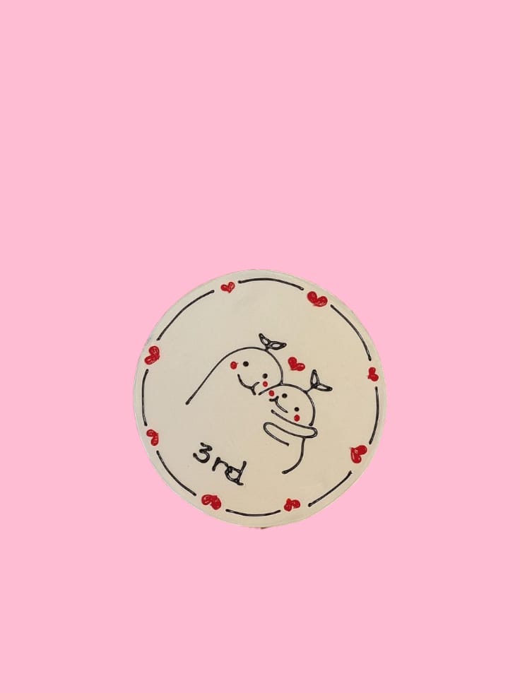 Bento Dolphin Couple Cake_0