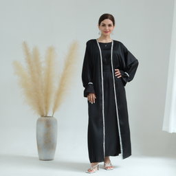 2pcs dress Robe. Dubai Abaya 