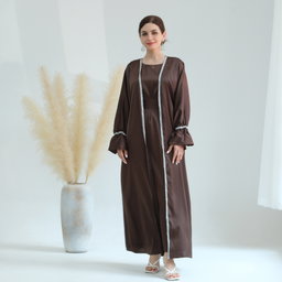 2pcs dress Robe. Dubai Abaya 