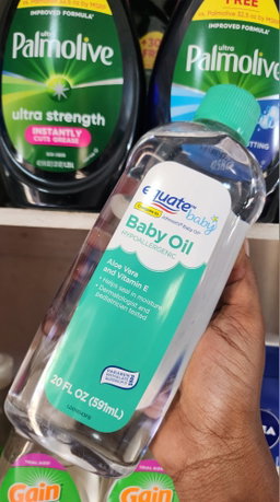Equate baby hypoallergenic oil Aloe vera & vitamin E