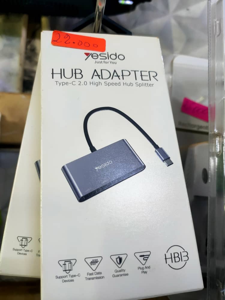 Hub Adaptateur Yesido Type-C 2.0 Haute Vitesse_article_N°:CAI_0088