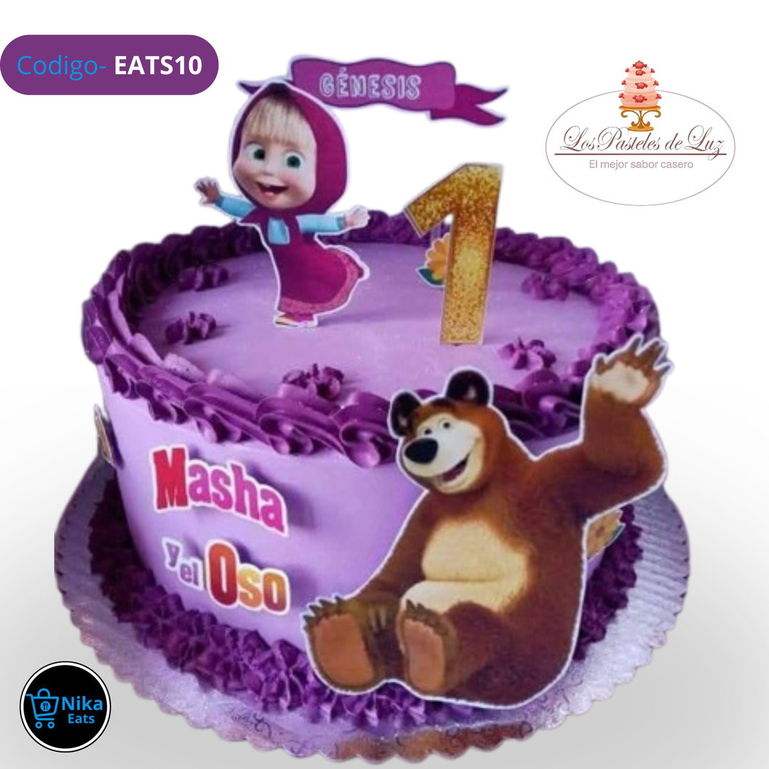Pastel de cumpleaños Masha 1/2 Libras 