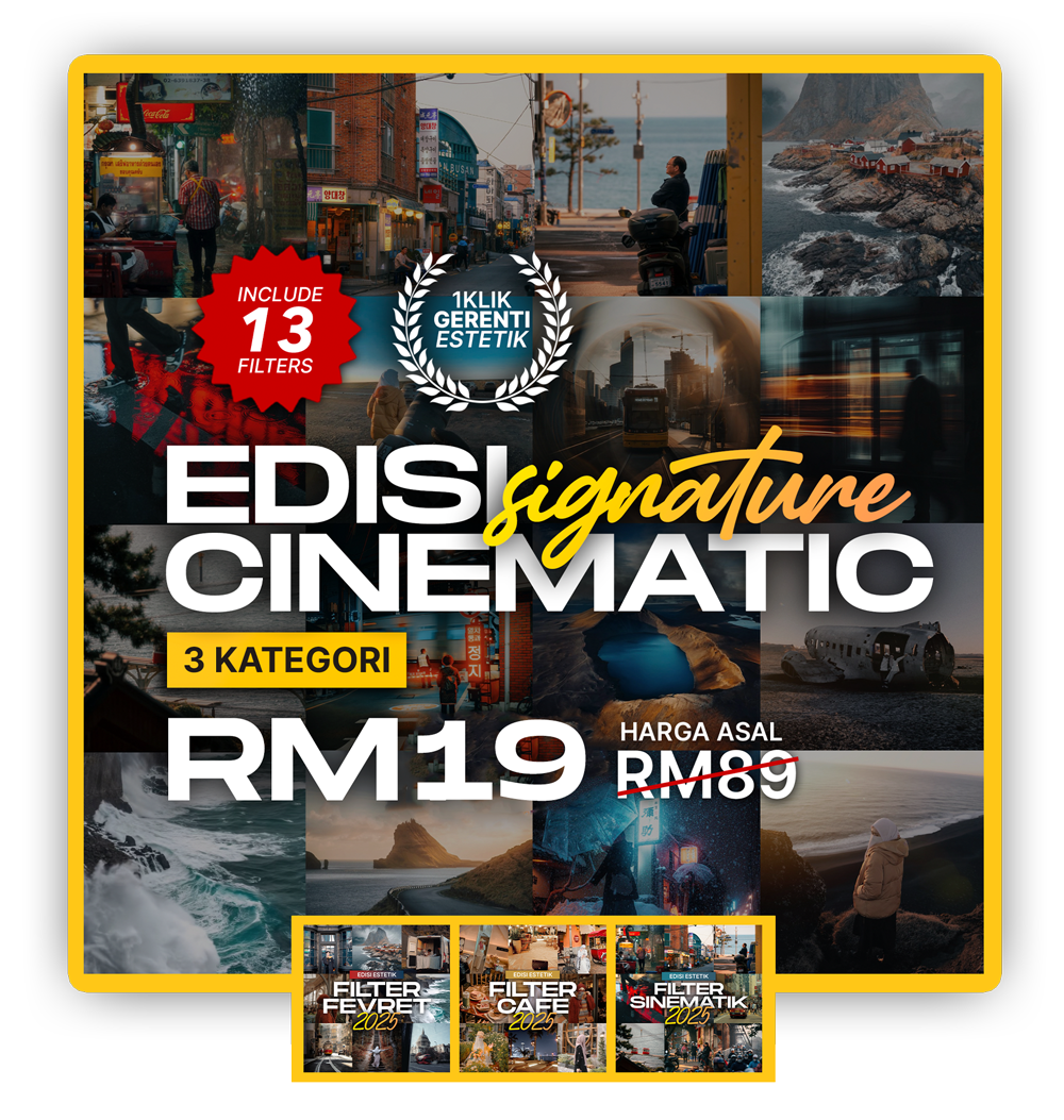 Edisi Cinematic 3 Kategori | 13 Filters