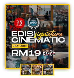 Edisi Cinematic 3 Kategori | 13 Filters