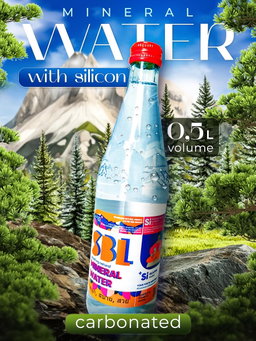SBL mineral water with SI 1 glass bottle
