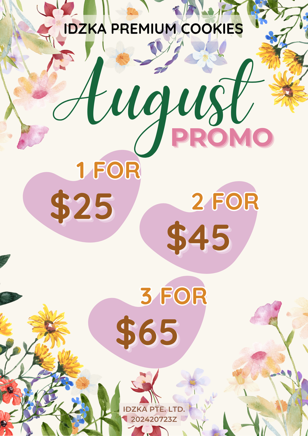 August 2025 Promo 3 for $65 (Standard Jar)