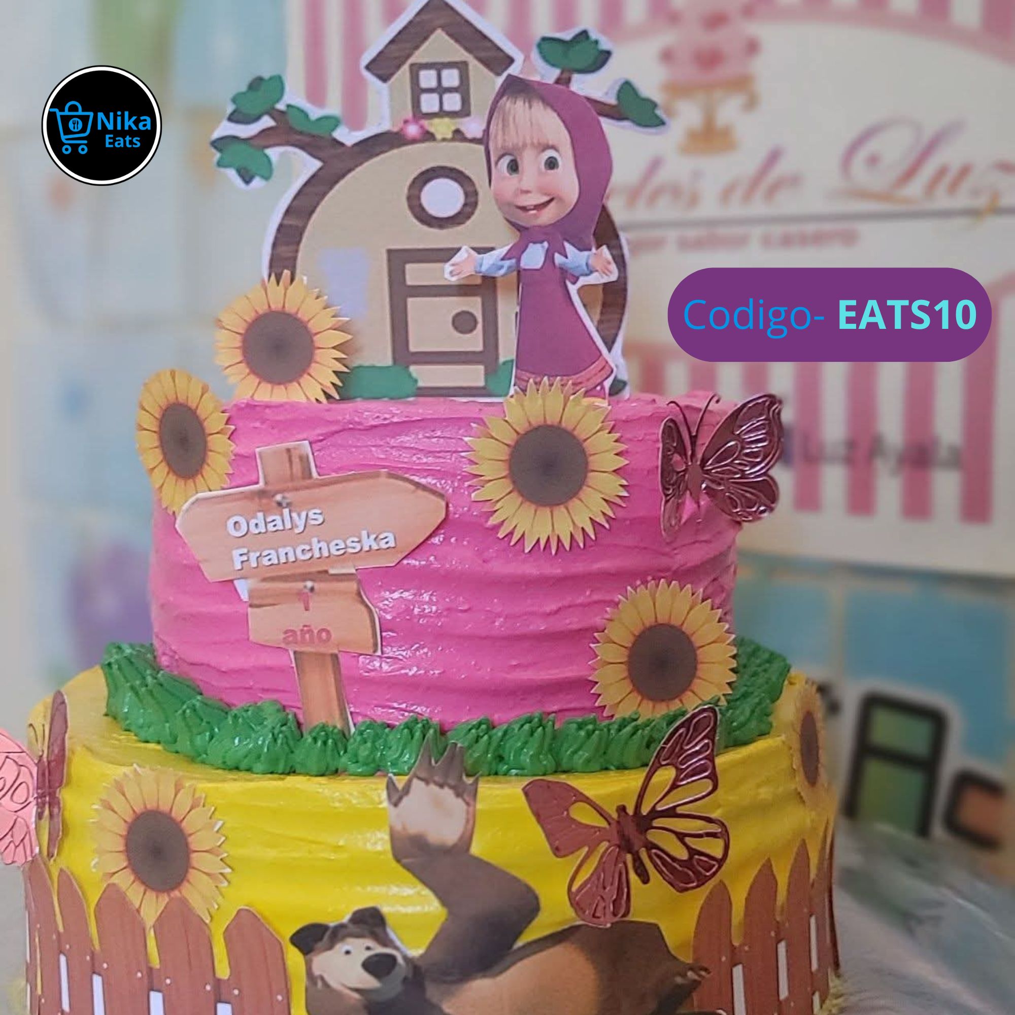 Pastel Niña Masha 1 1/2 Libras _1