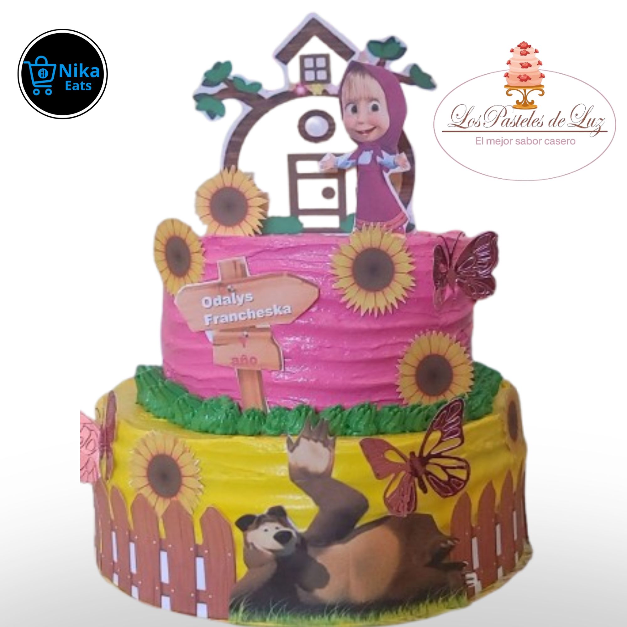Pastel Niña Masha 1 1/2 Libras _0