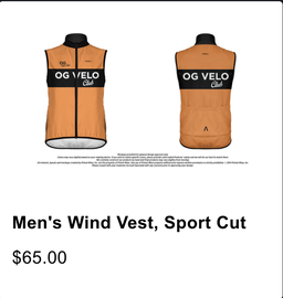 Men cycling vest