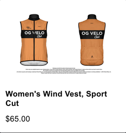 Women cycling vest