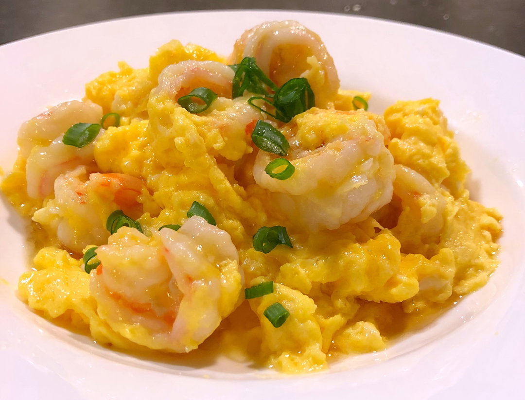 虾仁炒蛋 Prawn Omelette