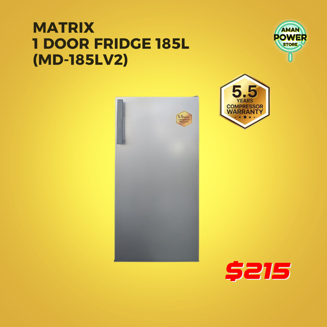 MATRIX 1 DOOR FRIDGE 185L (MD-185LV2)_0