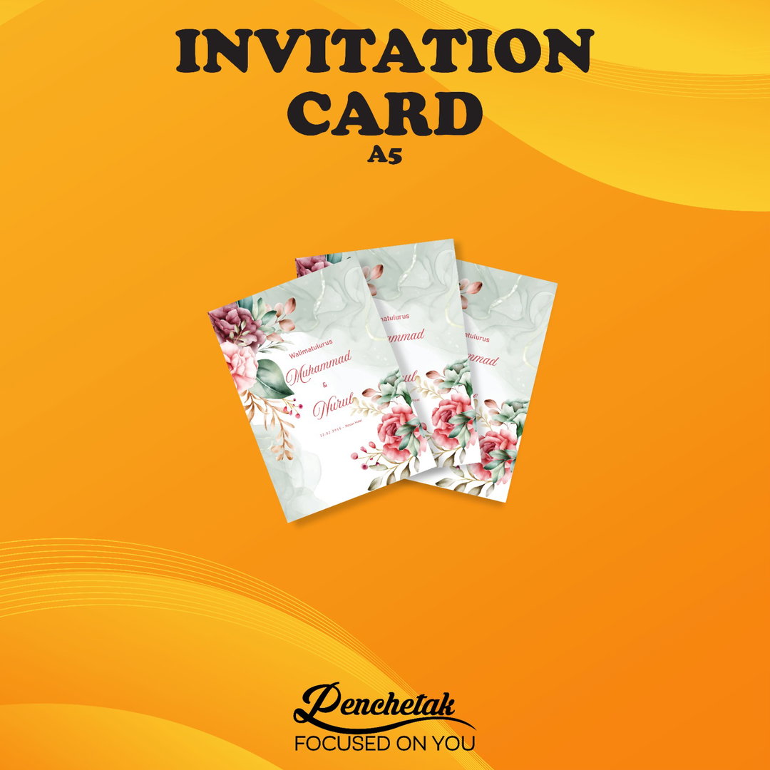 A5 Invitation card